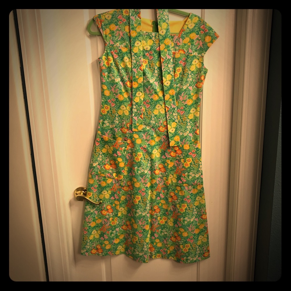Vintage Floral A-line Dress